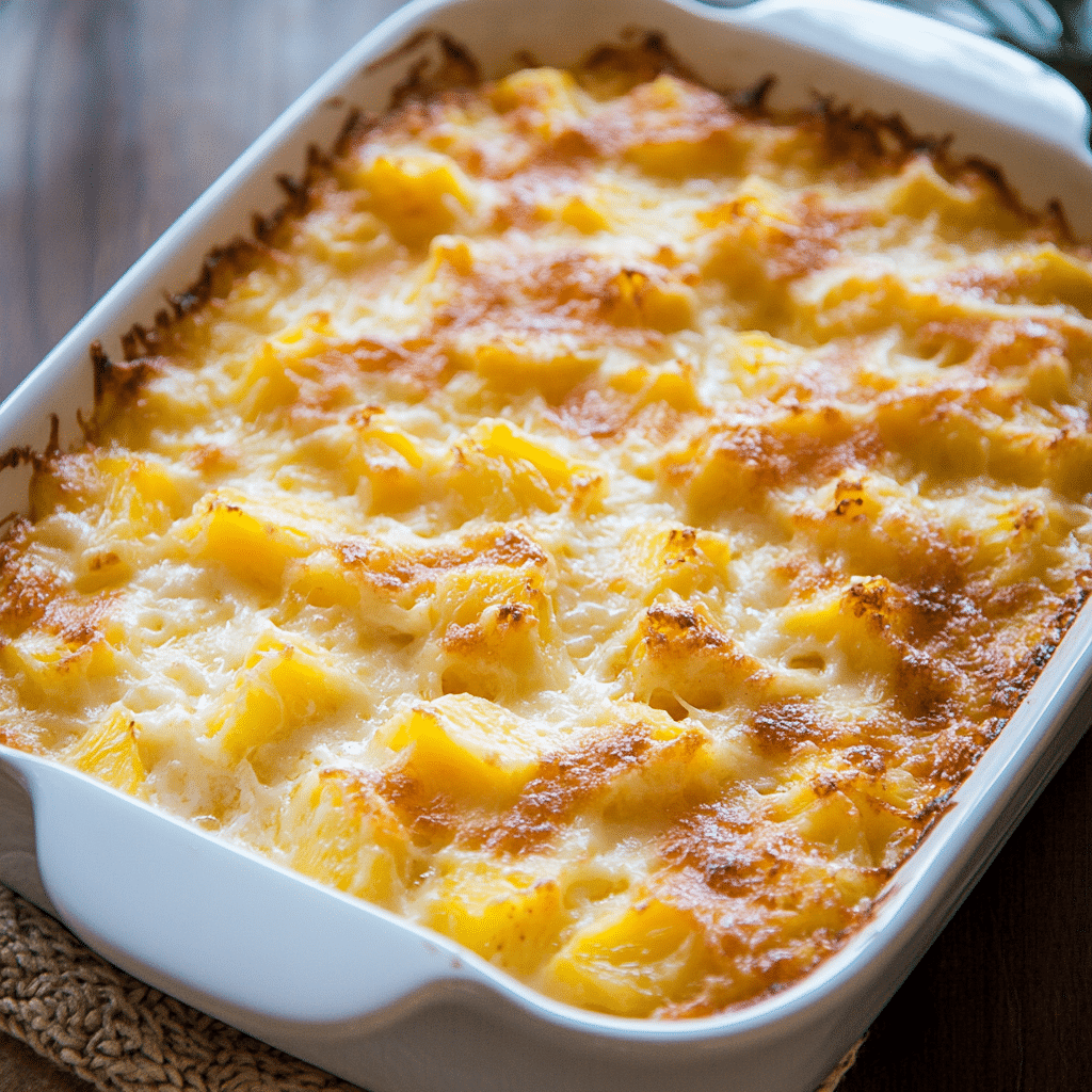 ineapple_Cheese_Casserole_ Pineapple Cheese Casserole: