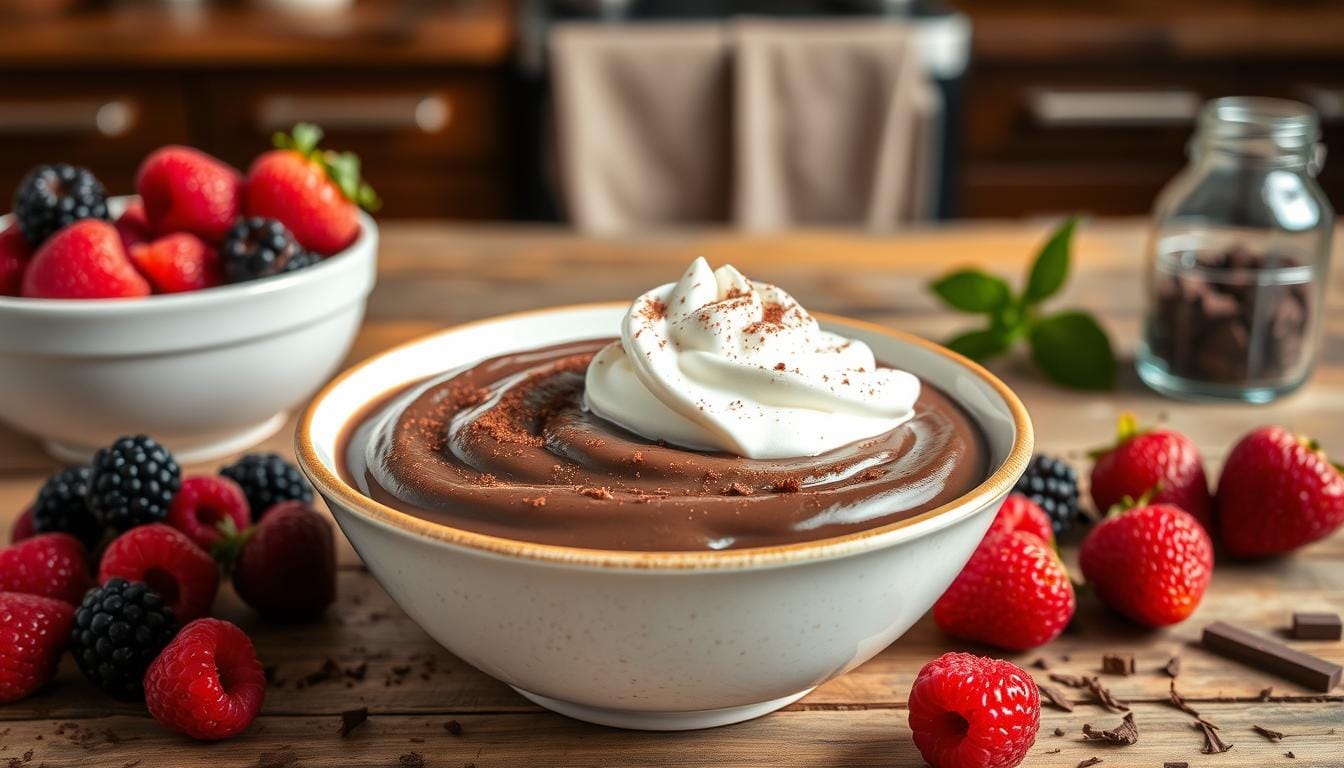 Learn easy steps to make pudding from scratch.