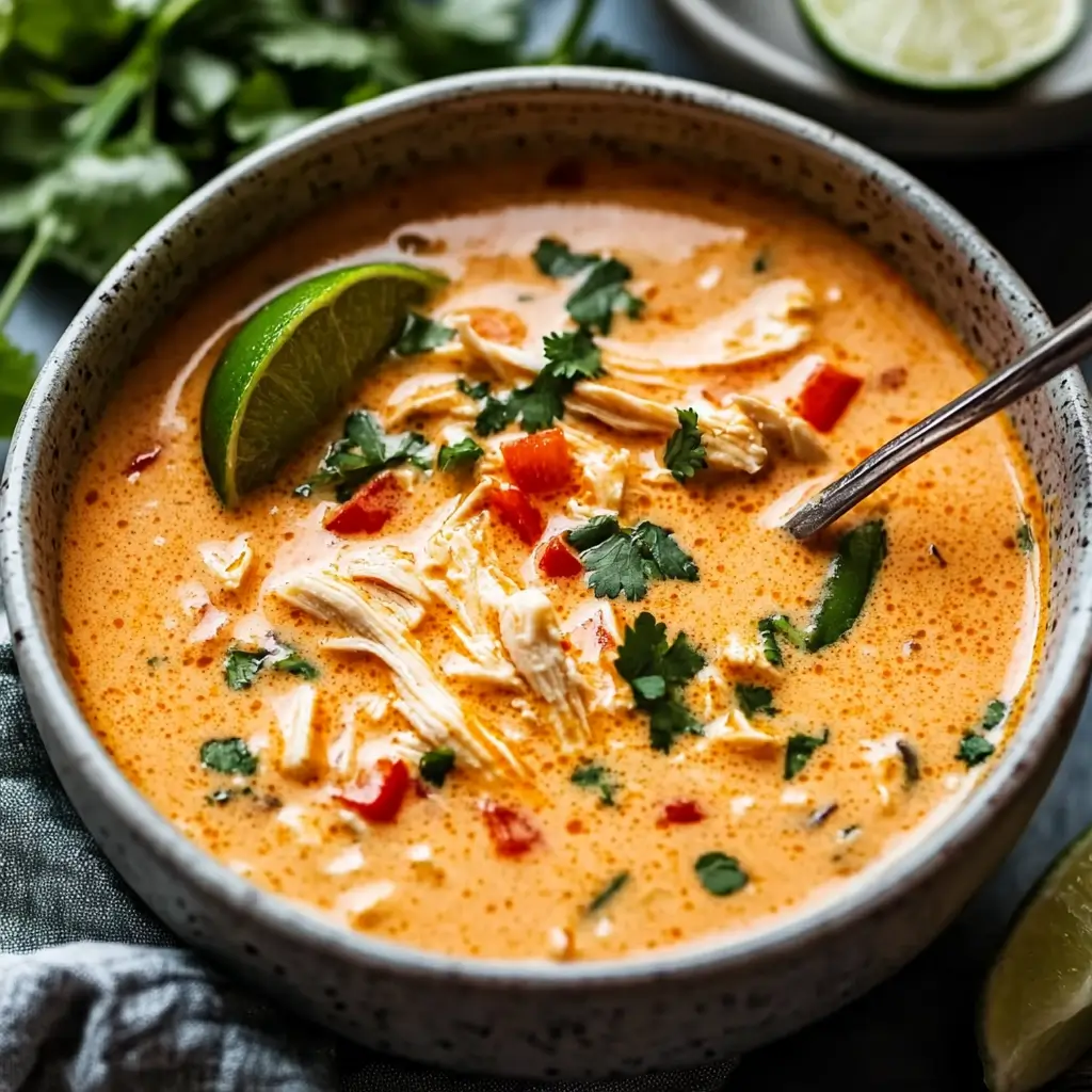 Crockpot Thai Coconut Chicken Soup2 Crockpot Thai Coconut Chicken Soup