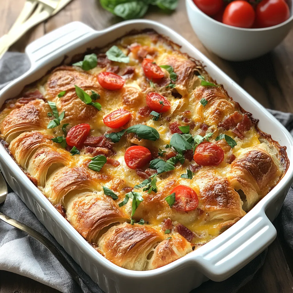 Overnight Croissant Breakfast Casserole upscaled 682c88955d581