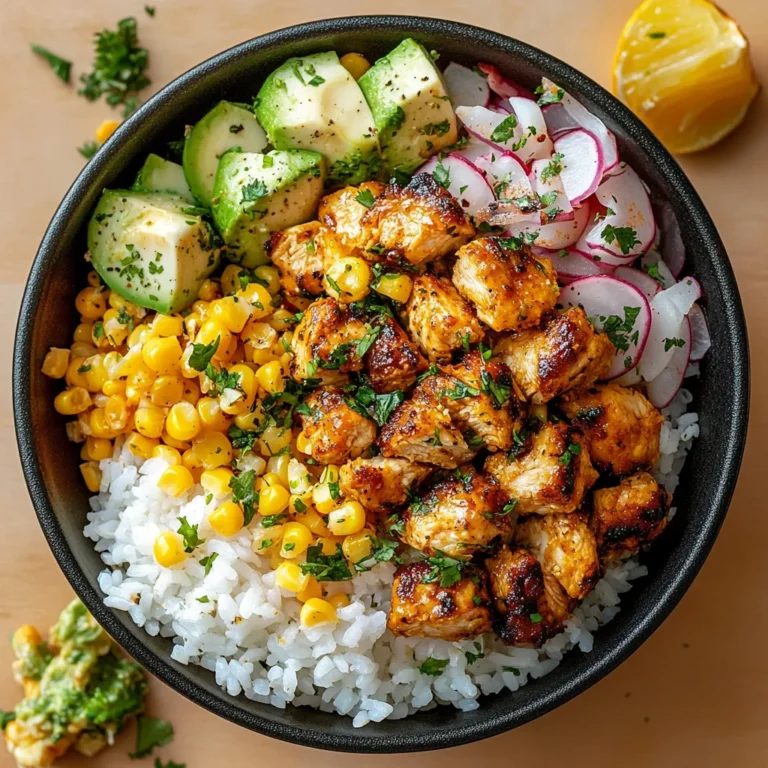 Street Corn Chicken Rice Bowl