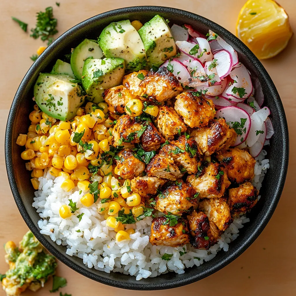 The best Street Corn Chicken Rice Bowl Recipe