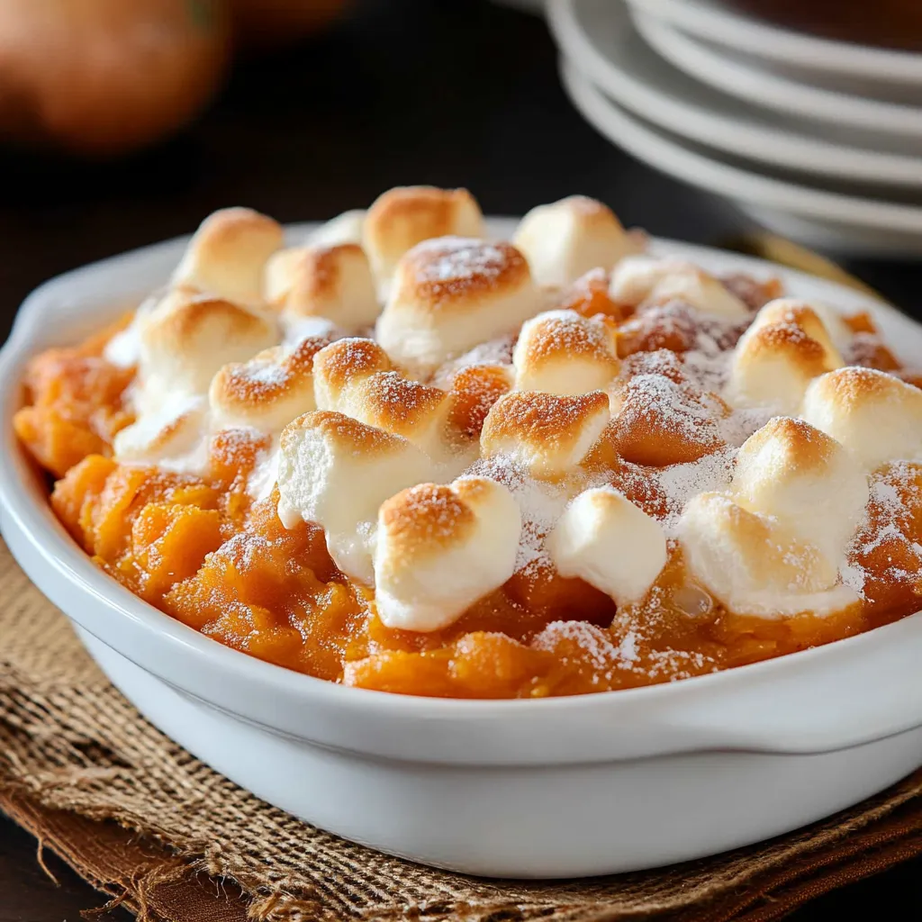 Sweet Potato Casserole with Marshmallows